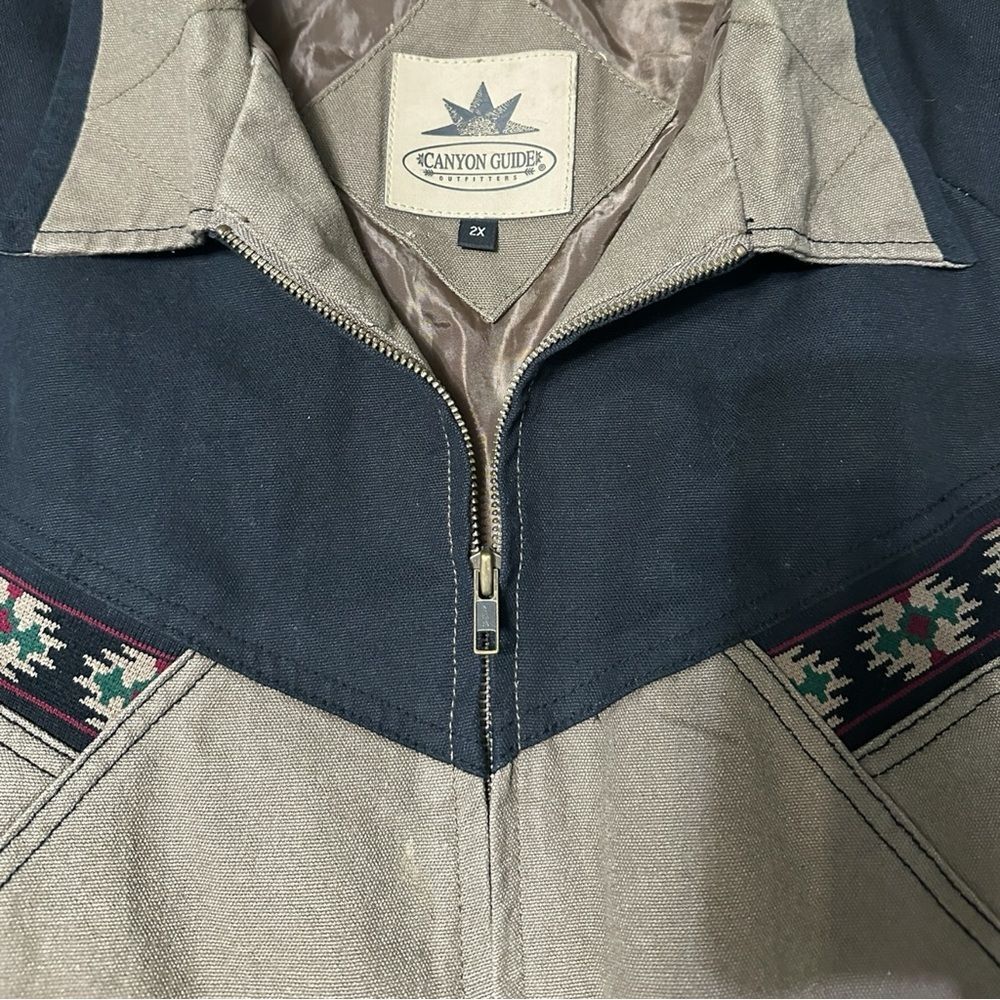 Canyon Guide Outfitters Jacket Men’s 2XL Y2K Southwestern Aztec Western Lined - Picture 3 of 8